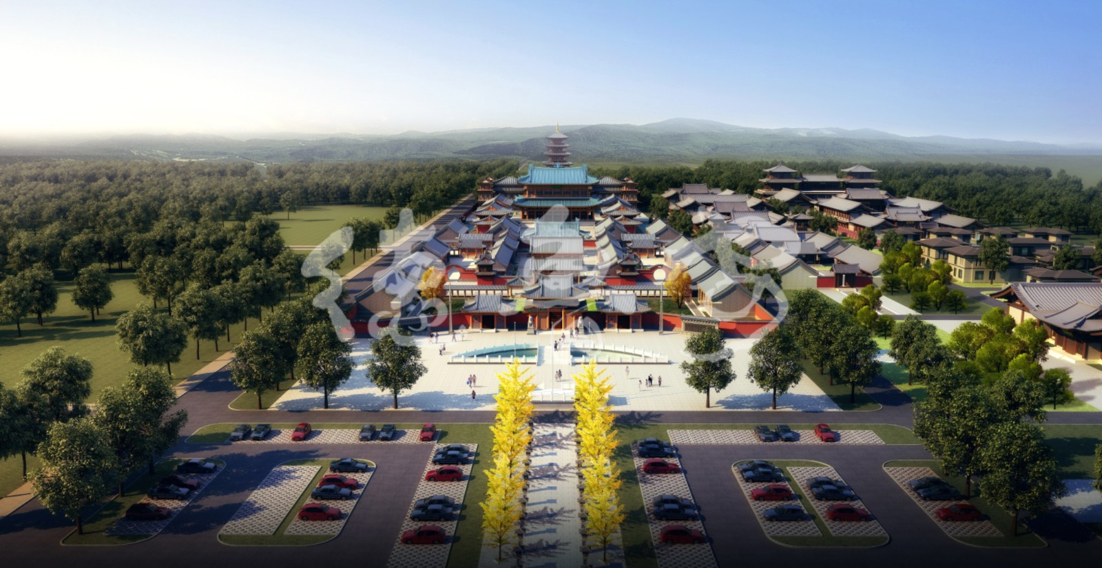 Master plan of Mingxiu temple in Taiyuan Shanxi Province(图2)