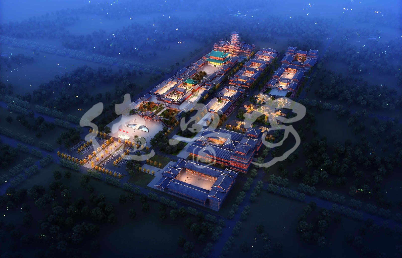 Master plan of Mingxiu temple in Taiyuan Shanxi Province(图3)