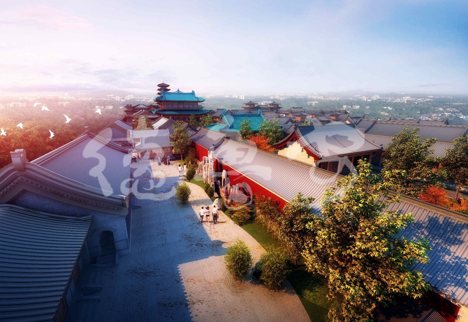 Master plan of Mingxiu temple in Taiyuan Shanxi Province(图4)