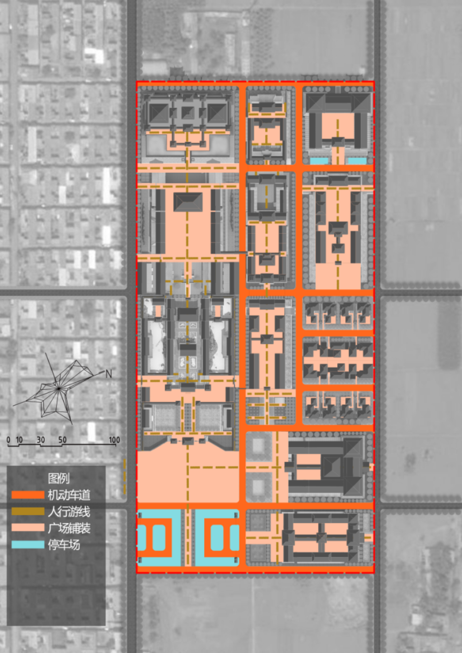 Master plan of Mingxiu temple in Taiyuan Shanxi Province(图28)