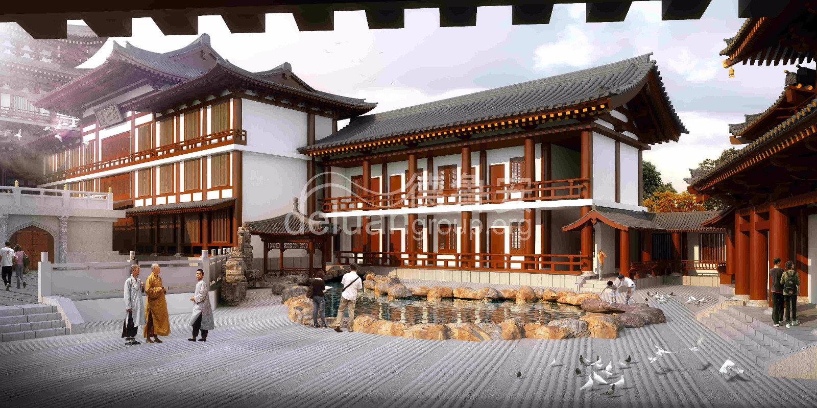 Planning and design of Baoqing temple in Xianghe0(图15)