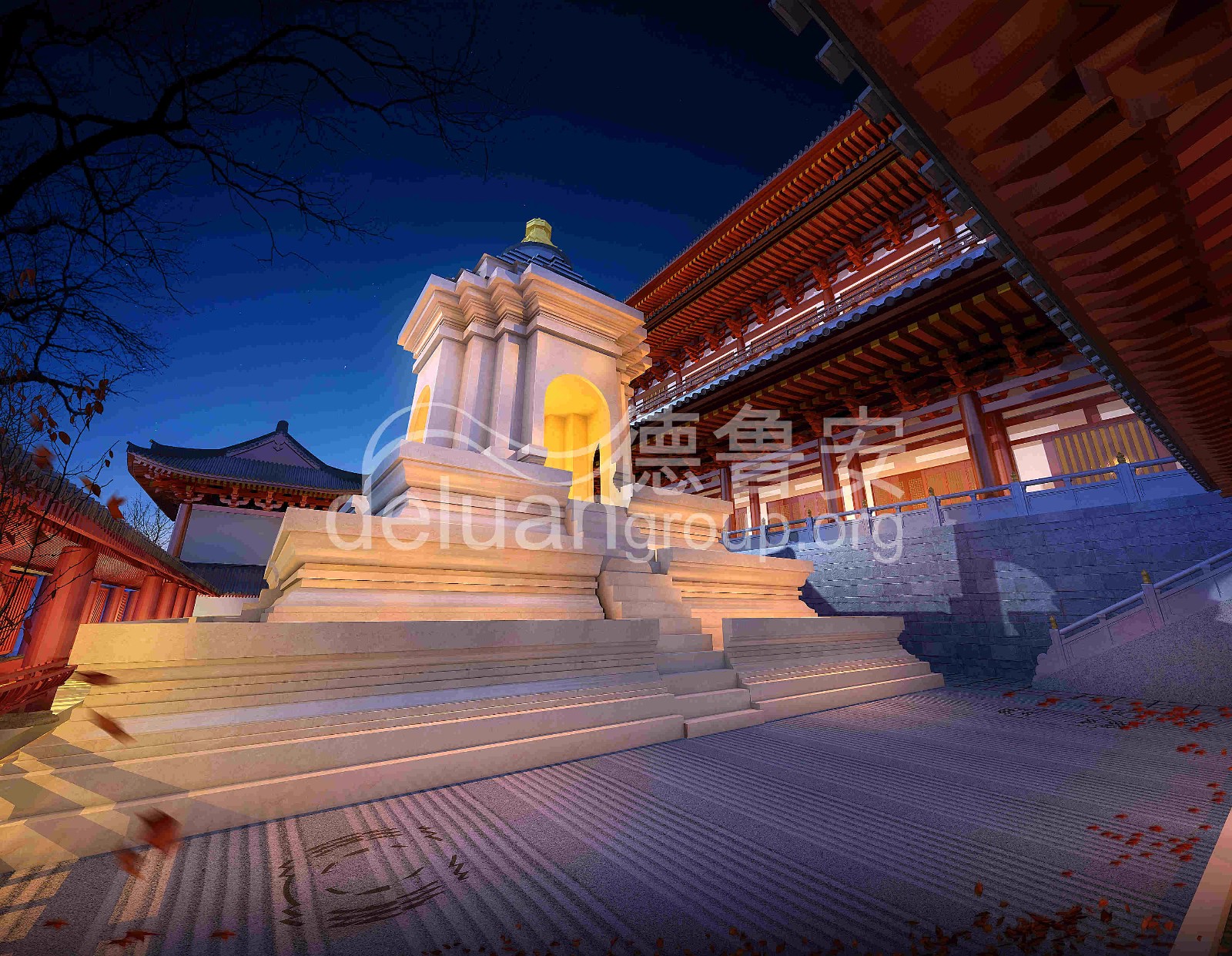 Planning and design of Baoqing temple in Xianghe(图17)