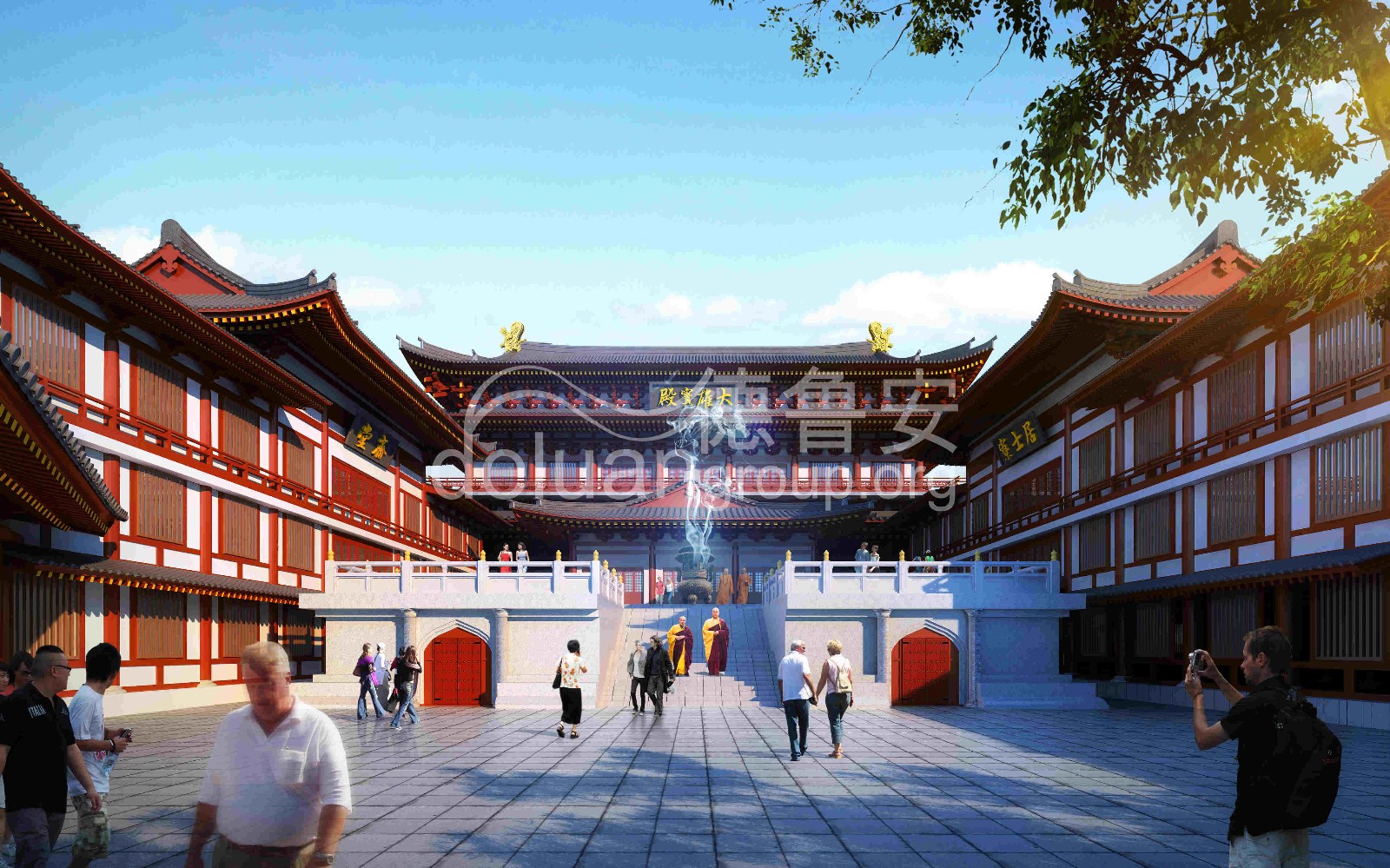 Planning and design of Baoqing temple in Xianghe(图18)