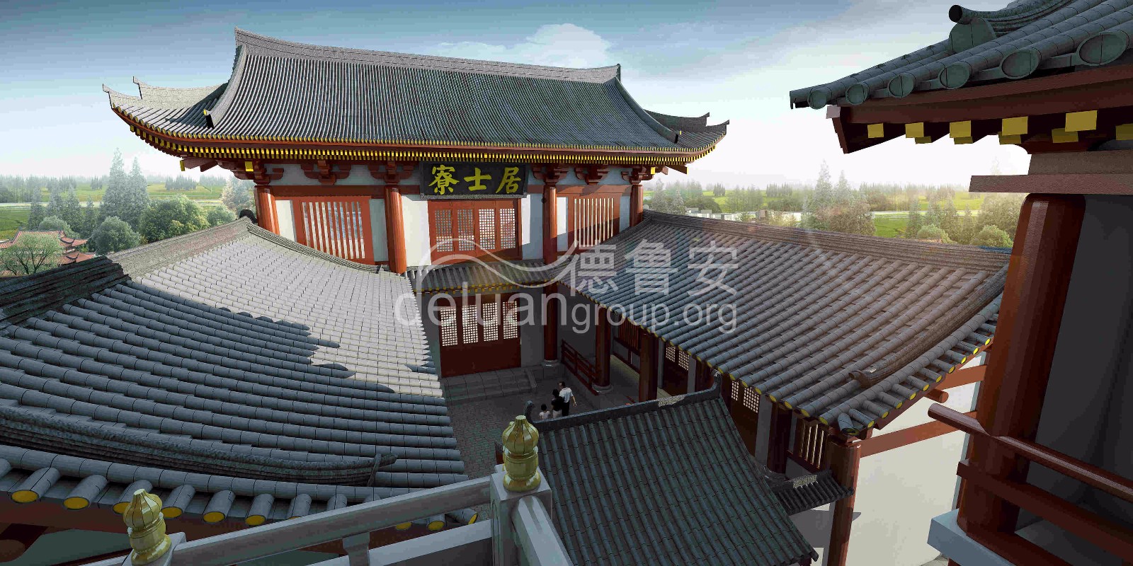 Planning and design of Baoqing temple in Xianghe(图23)