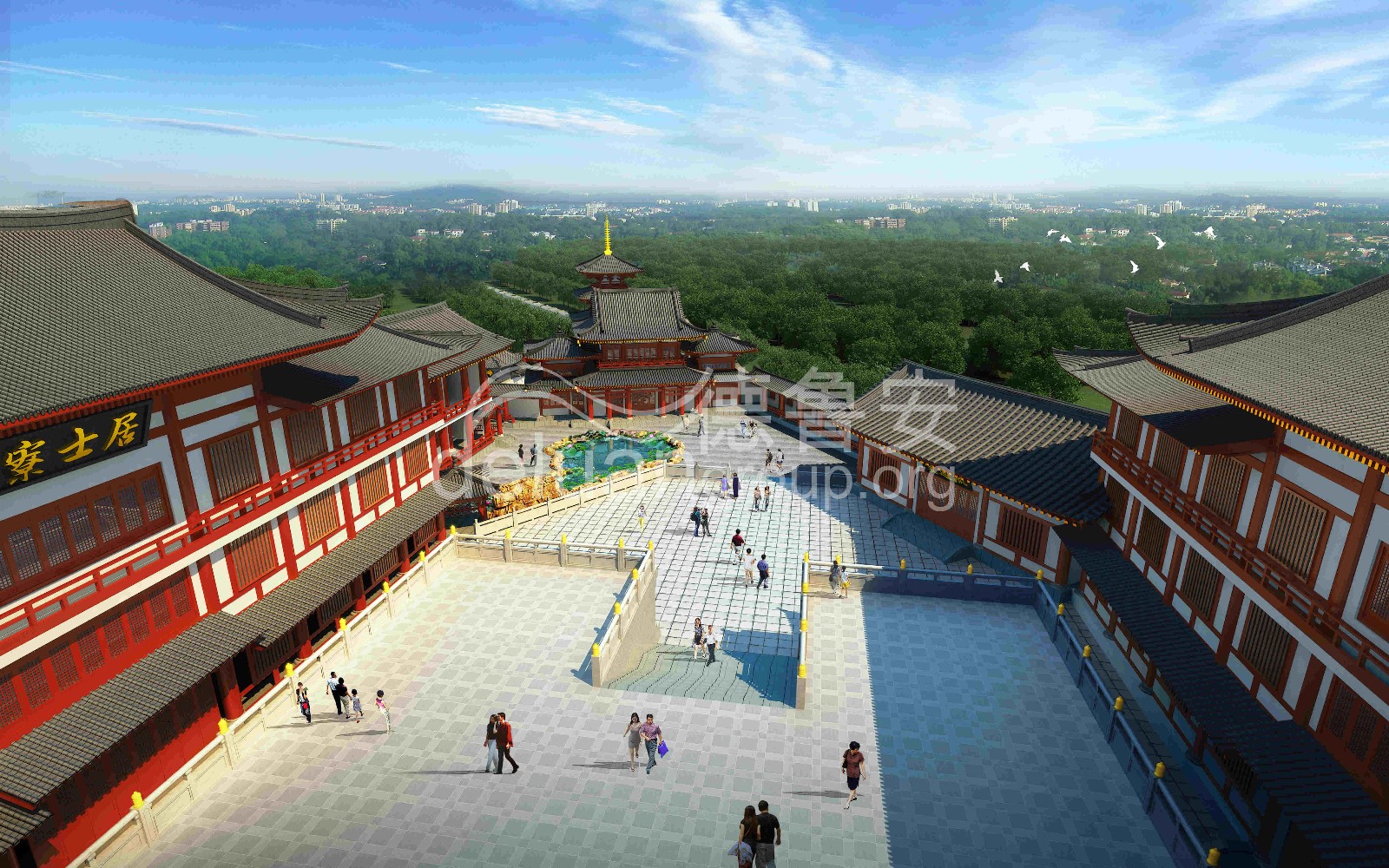 Planning and design of Baoqing temple in Xianghe(图26)