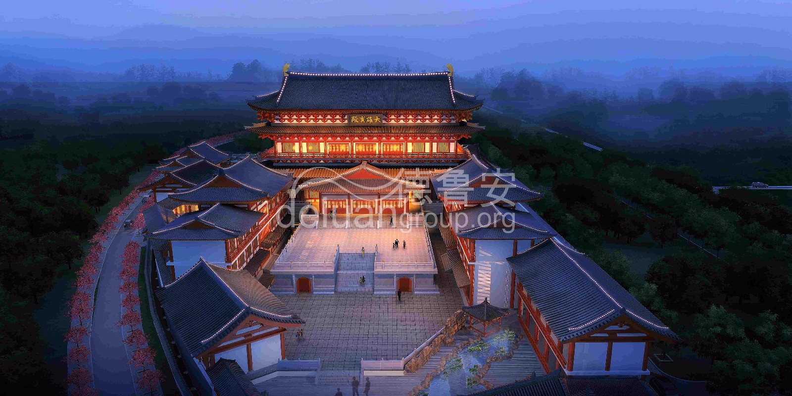 Planning and design of Baoqing temple in Xianghe(图28)