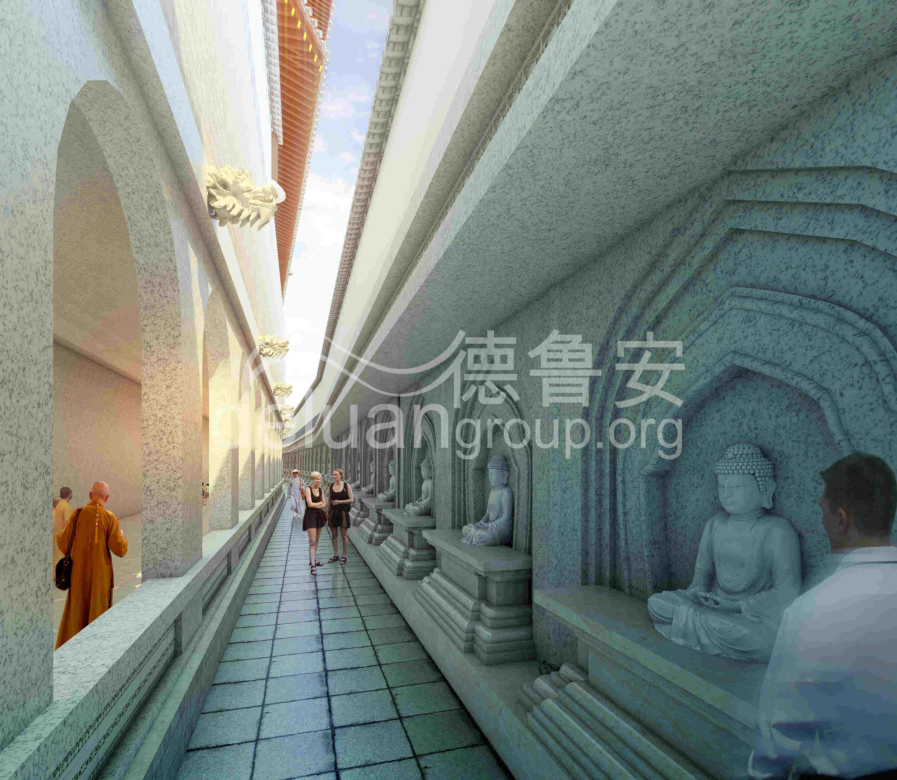 Planning and design of Baoqing temple in Xianghe(图30)