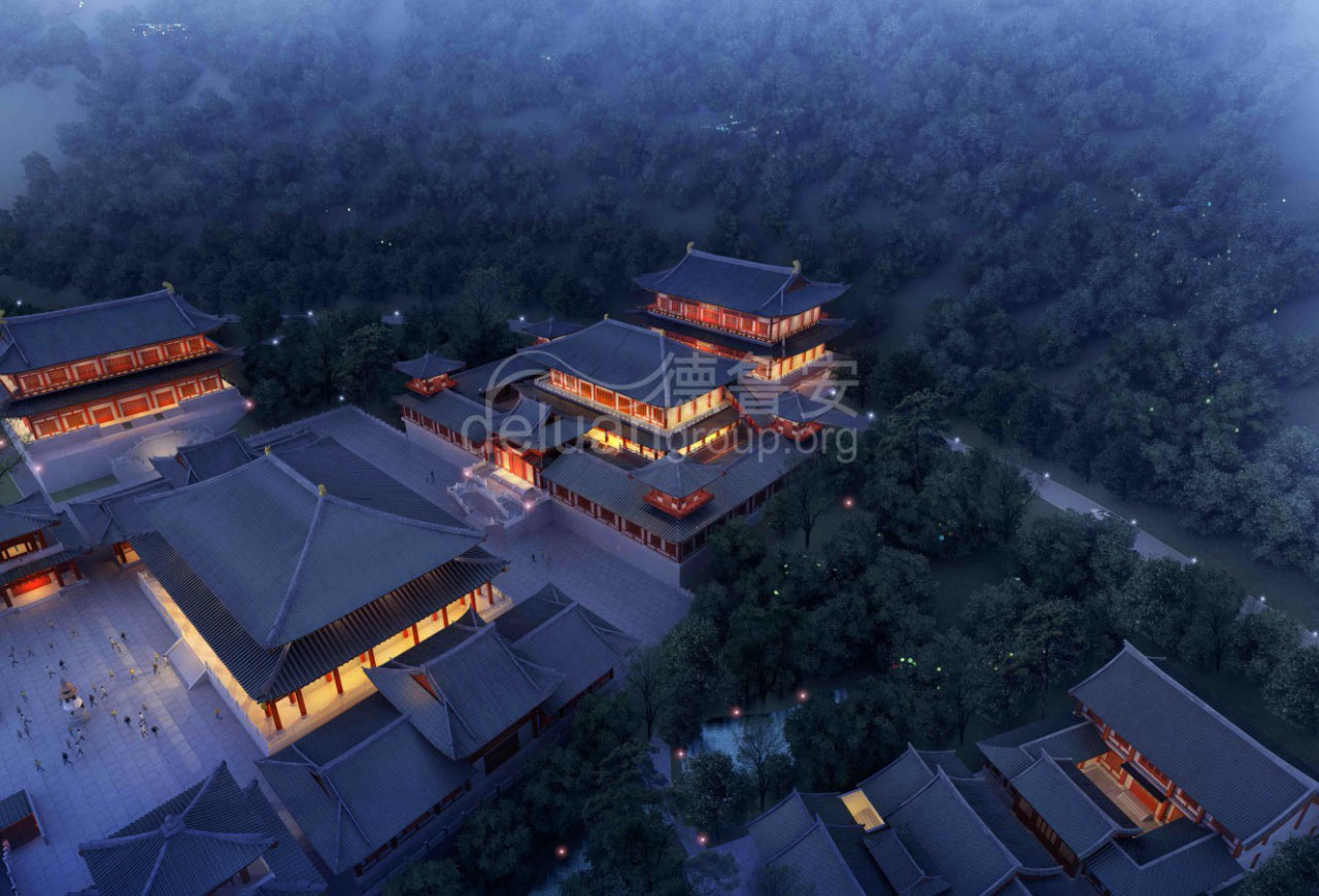 Master plan of Dasheng temple in Xinhui Jiangmen Guangdong(图3)