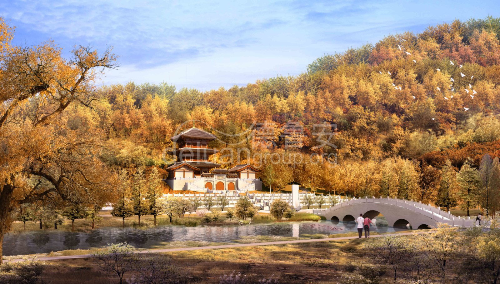 Master plan of Dasheng temple in Xinhui Jiangmen Guangdong(图7)