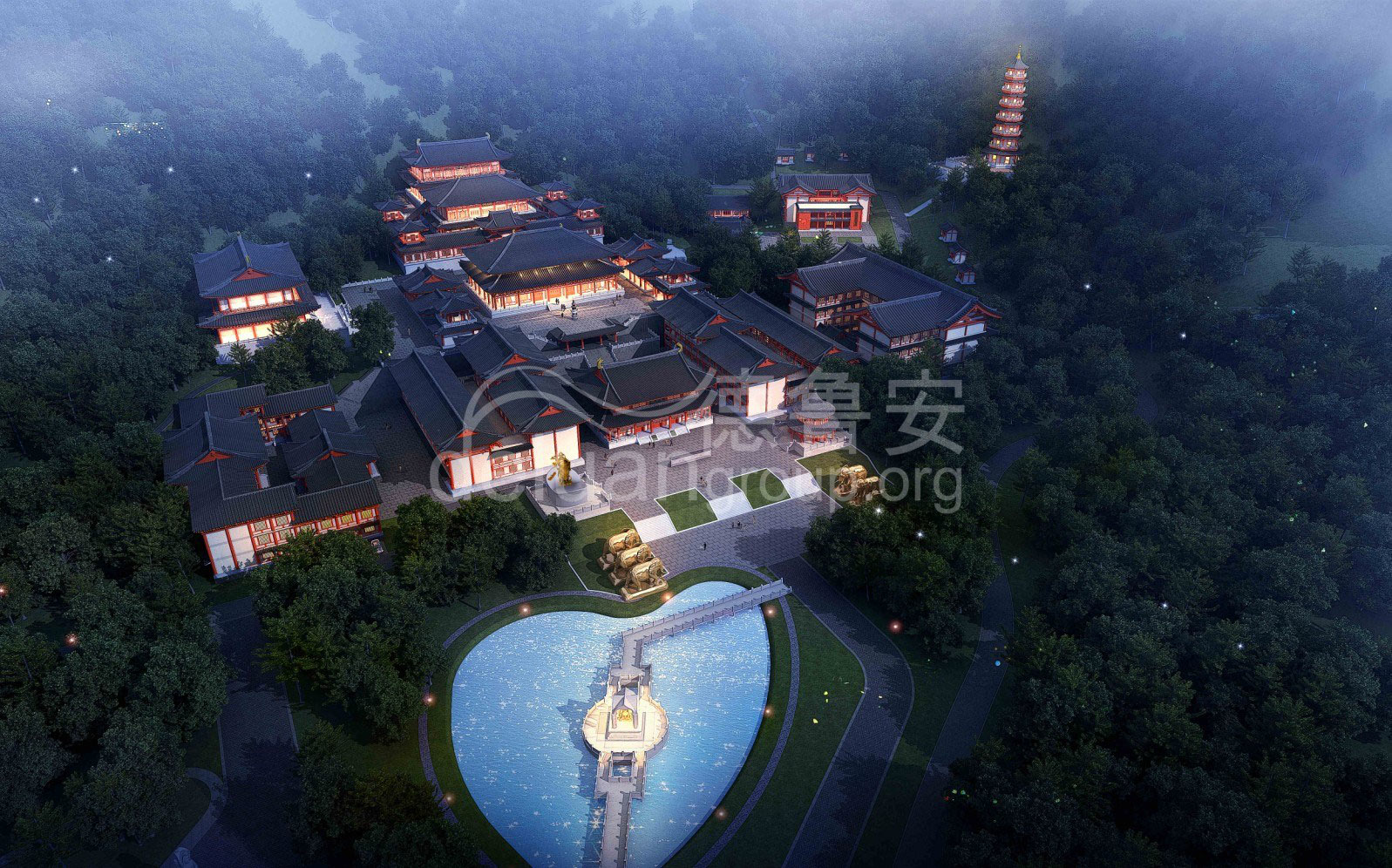 Master plan of Dasheng temple in Xinhui Jiangmen Guangdong(图8)