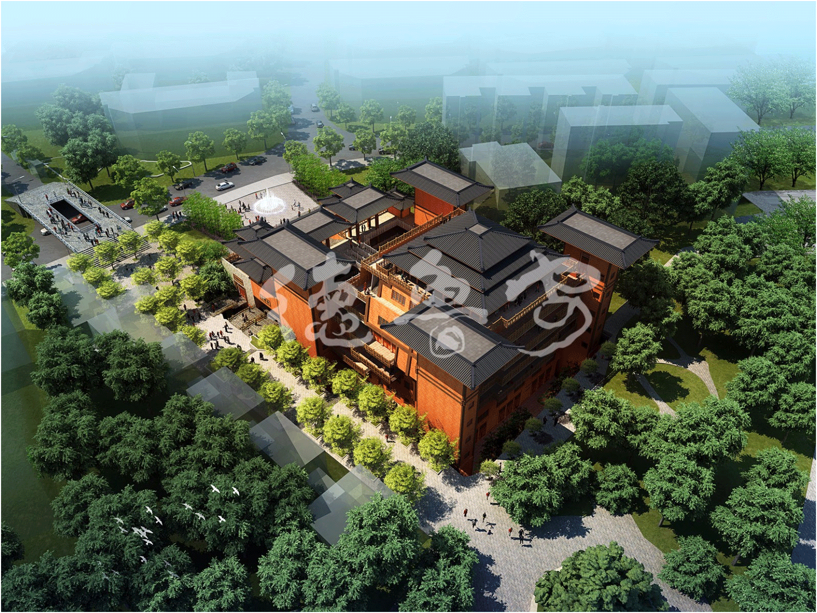 Planning and design of Yichang ancient Buddhist temple in Three Gorges(图1)
