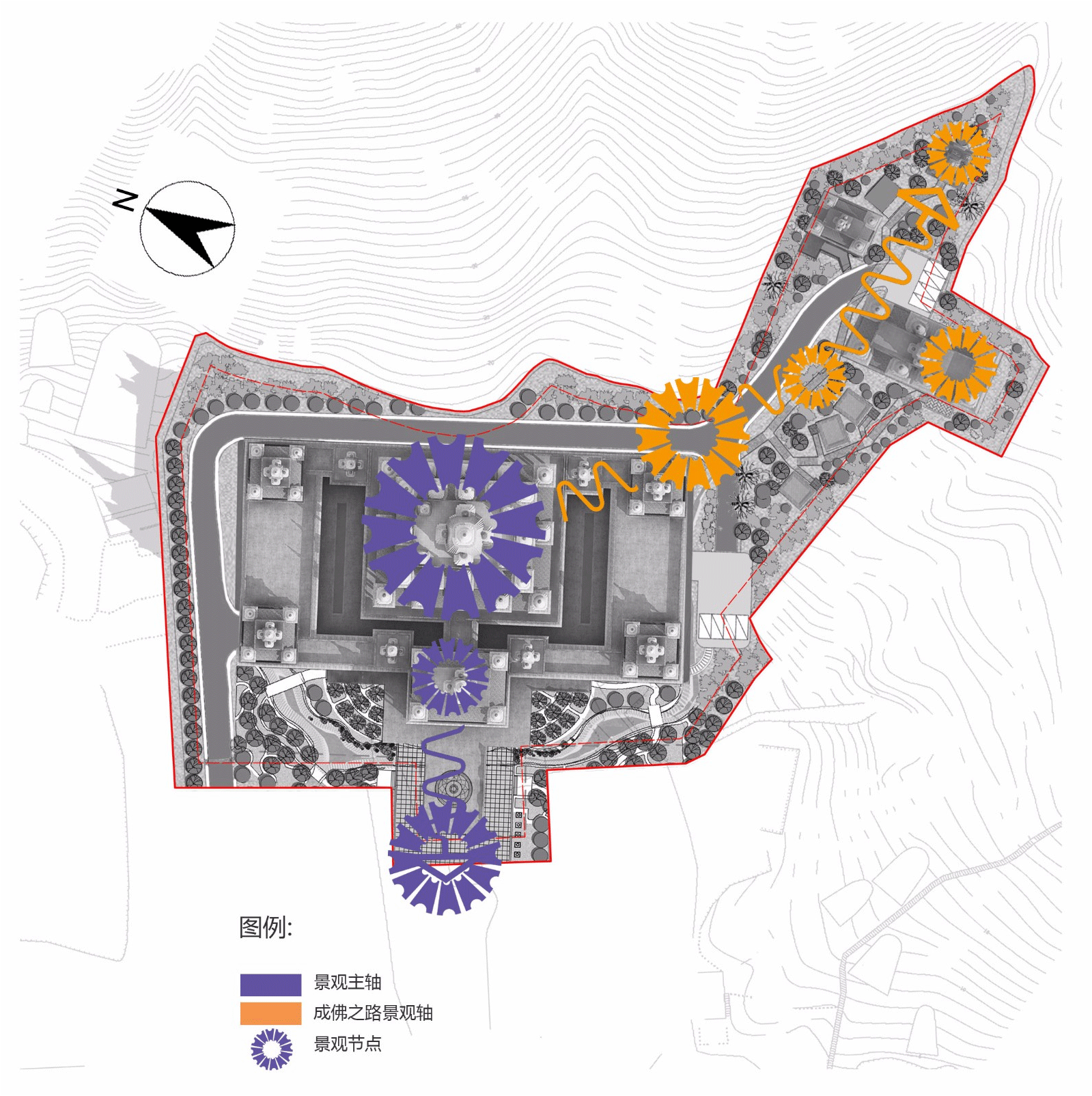 Scheme design of Longqing temple reconstruction project in Longwan District of Wenzhou City(图8)