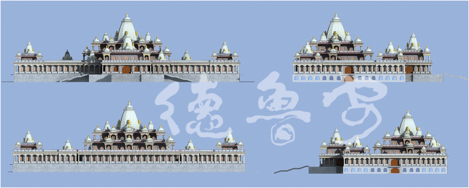 Scheme design of Longqing temple reconstruction project in Longwan District of Wenzhou City(图13)