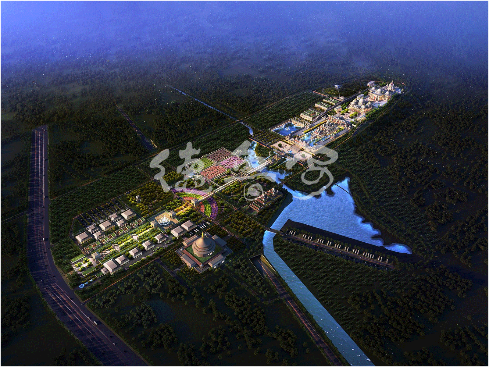 Master plan of shengzhulin temple in Dengfeng Henan Province(图2)