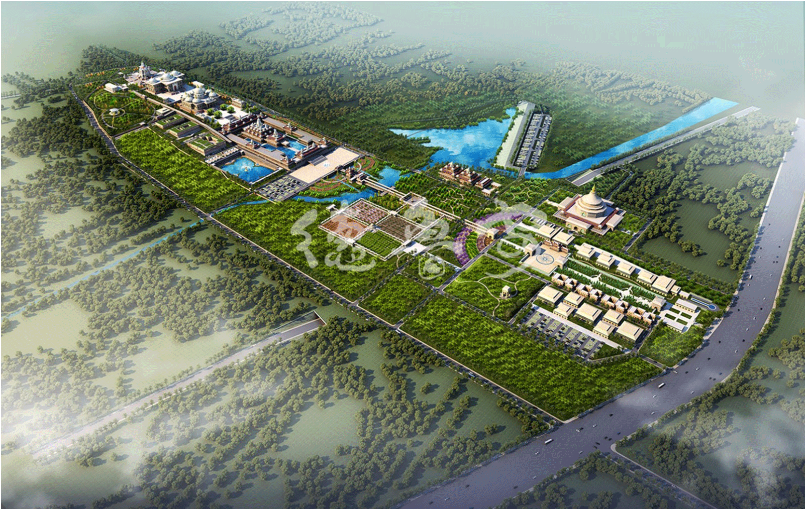 Master plan of shengzhulin temple in Dengfeng Henan Province(图3)