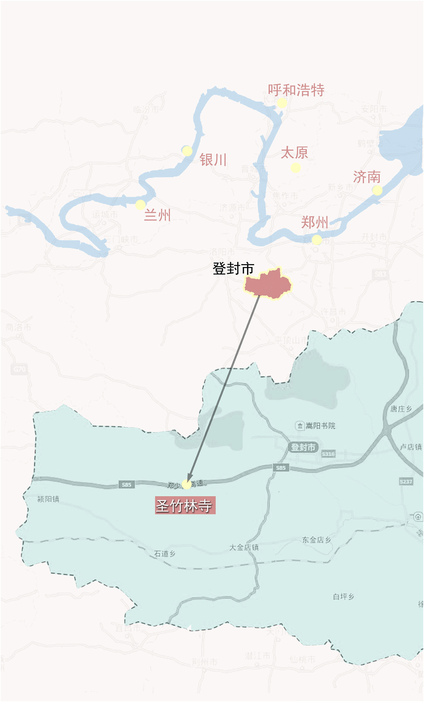 Master plan of shengzhulin temple in Dengfeng Henan Province(图6)