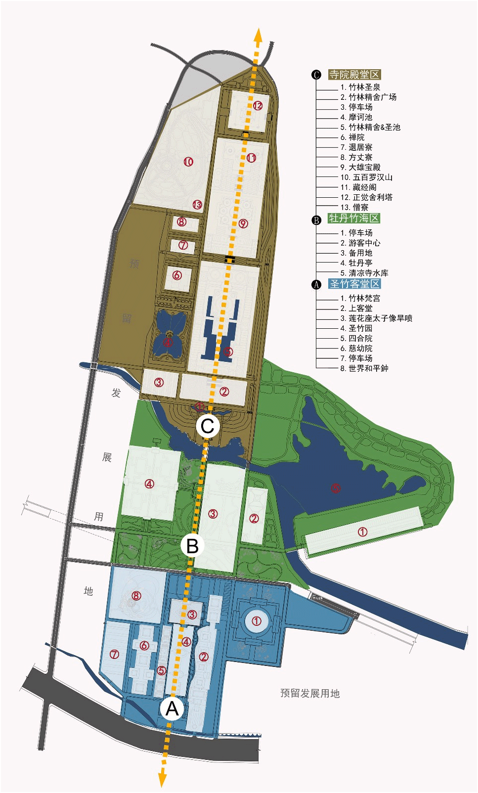 Master plan of shengzhulin temple in Dengfeng Henan Province(图9)