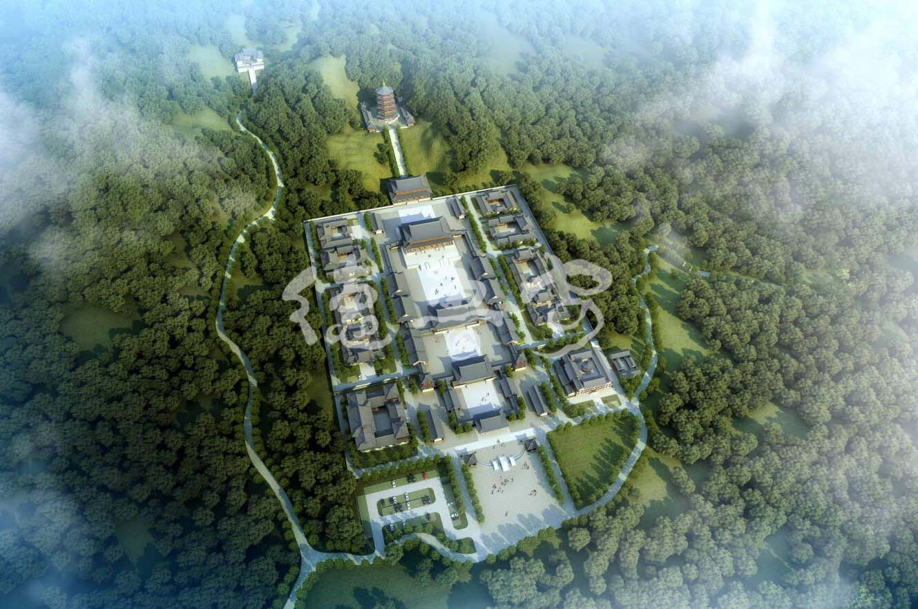 Master plan of foyushan temple in Huizhou City Guangdong Province(图5)