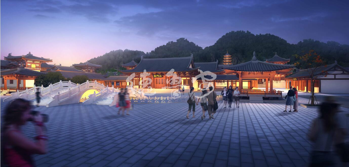 Master plan of foyushan temple in Huizhou City Guangdong Province(图7)