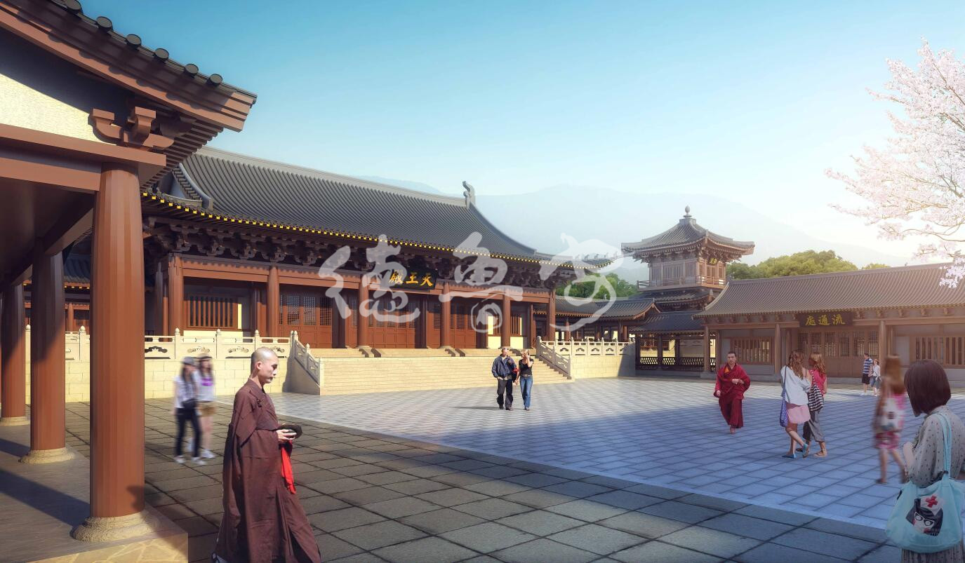 Master plan of foyushan temple in Huizhou City Guangdong Province(图11)