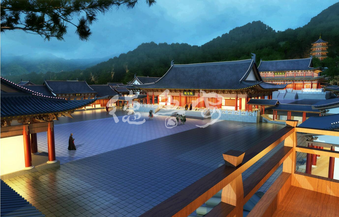 Master plan of foyushan temple in Huizhou City Guangdong Province(图12)