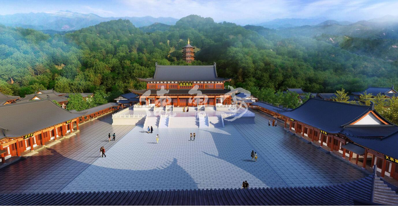 Master plan of foyushan temple in Huizhou City Guangdong Province(图13)