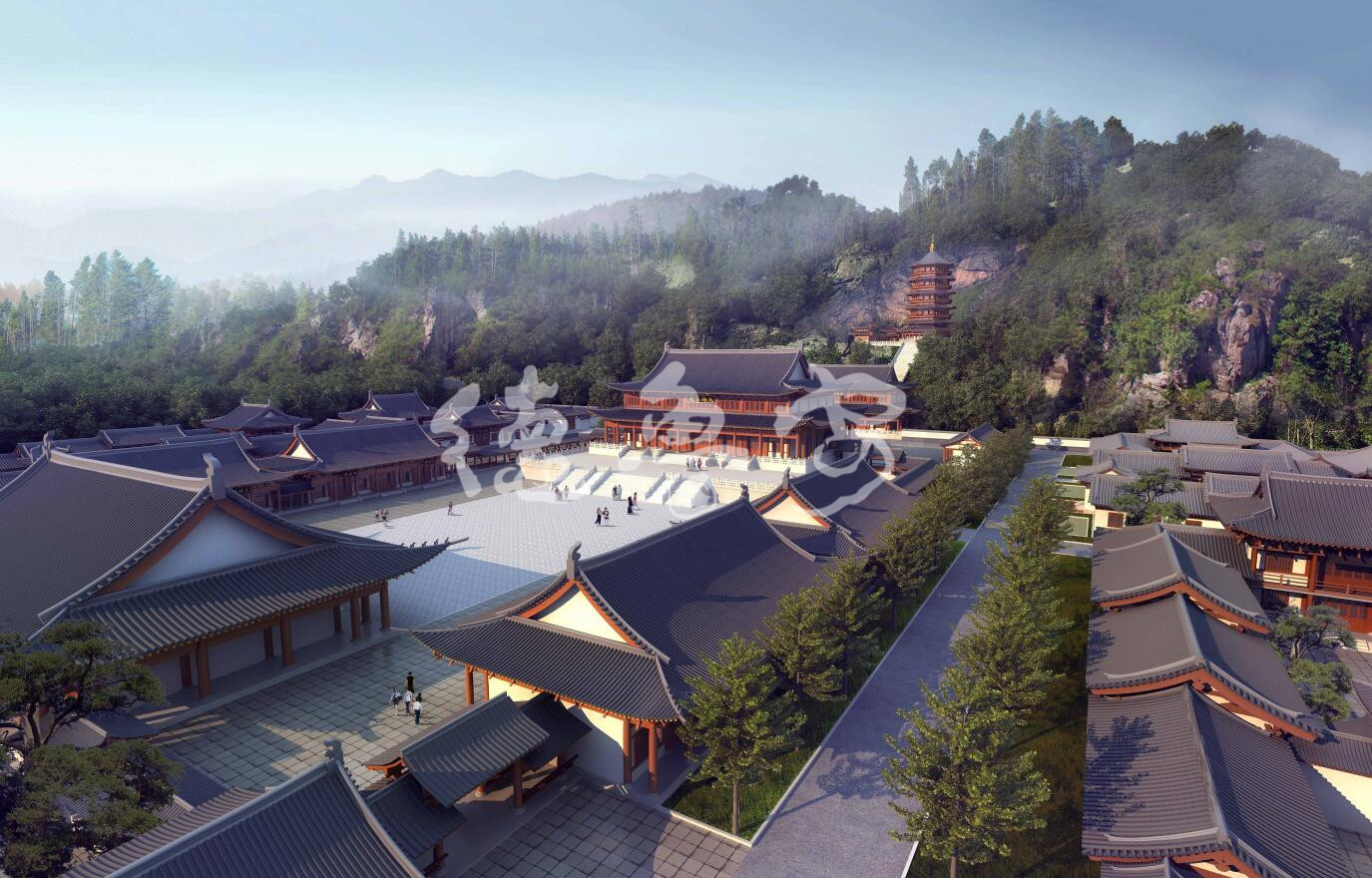 Master plan of foyushan temple in Huizhou City Guangdong Province(图14)