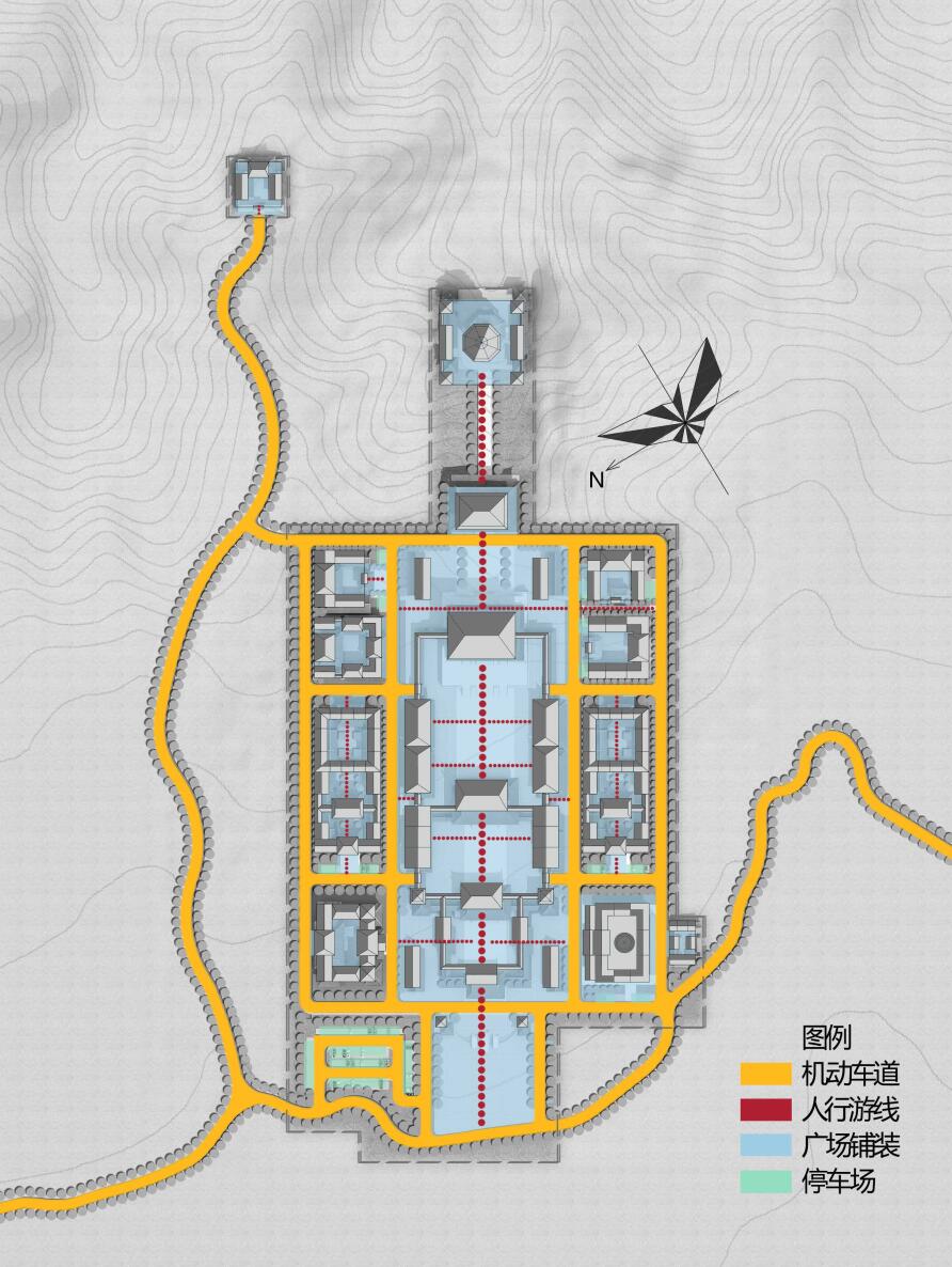 Master plan of foyushan temple in Huizhou City Guangdong Province(图19)