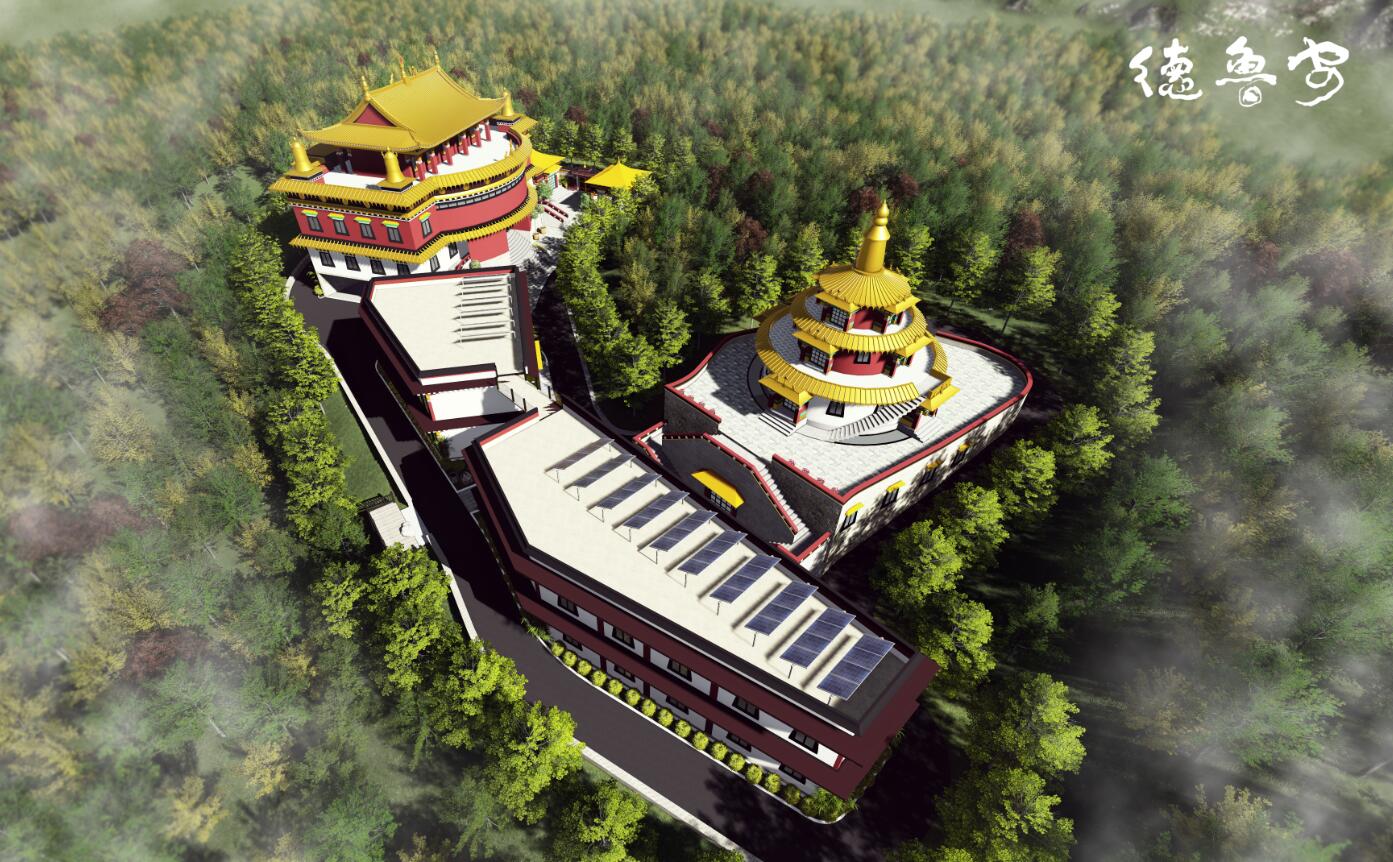 Overall planning and architectural design of Huayan Temple in Baiyu Mahayana Kathmandu Nepal(图8)