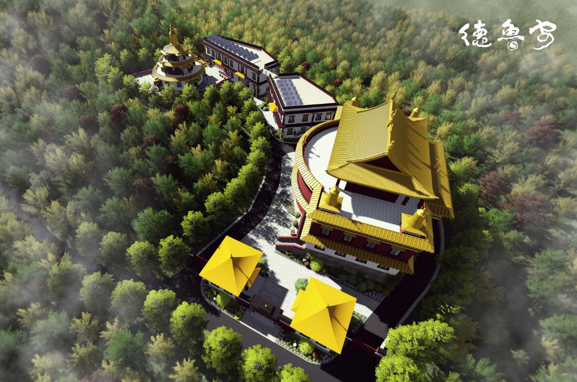 Overall planning and architectural design of Huayan Temple in Baiyu Mahayana Kathmandu Nepal(图9)