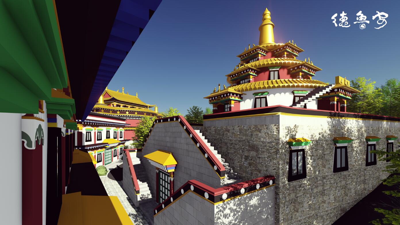 Overall planning and architectural design of Huayan Temple in Baiyu Mahayana Kathmandu Nepal(图15)