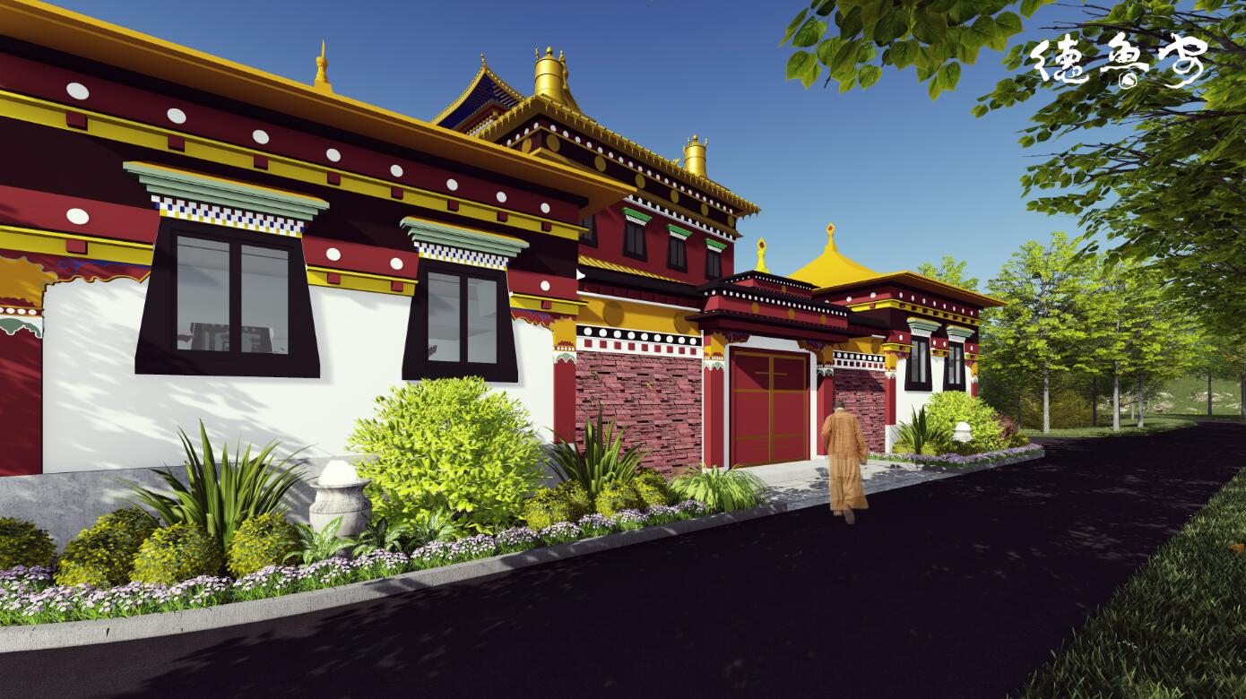 Overall planning and architectural design of Huayan Temple in Baiyu Mahayana Kathmandu Nepal(图10)
