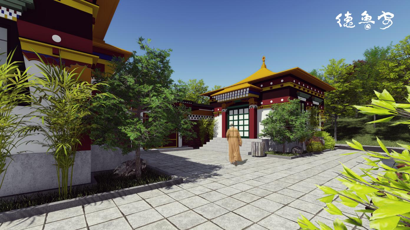 Overall planning and architectural design of Huayan Temple in Baiyu Mahayana Kathmandu Nepal(图18)