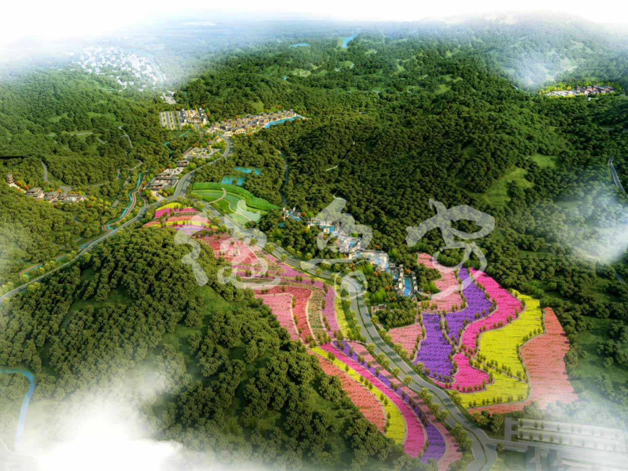 Conceptual master plan of Xili st<x>yle Valley Scenic Area in Zhejiang Province(图4)