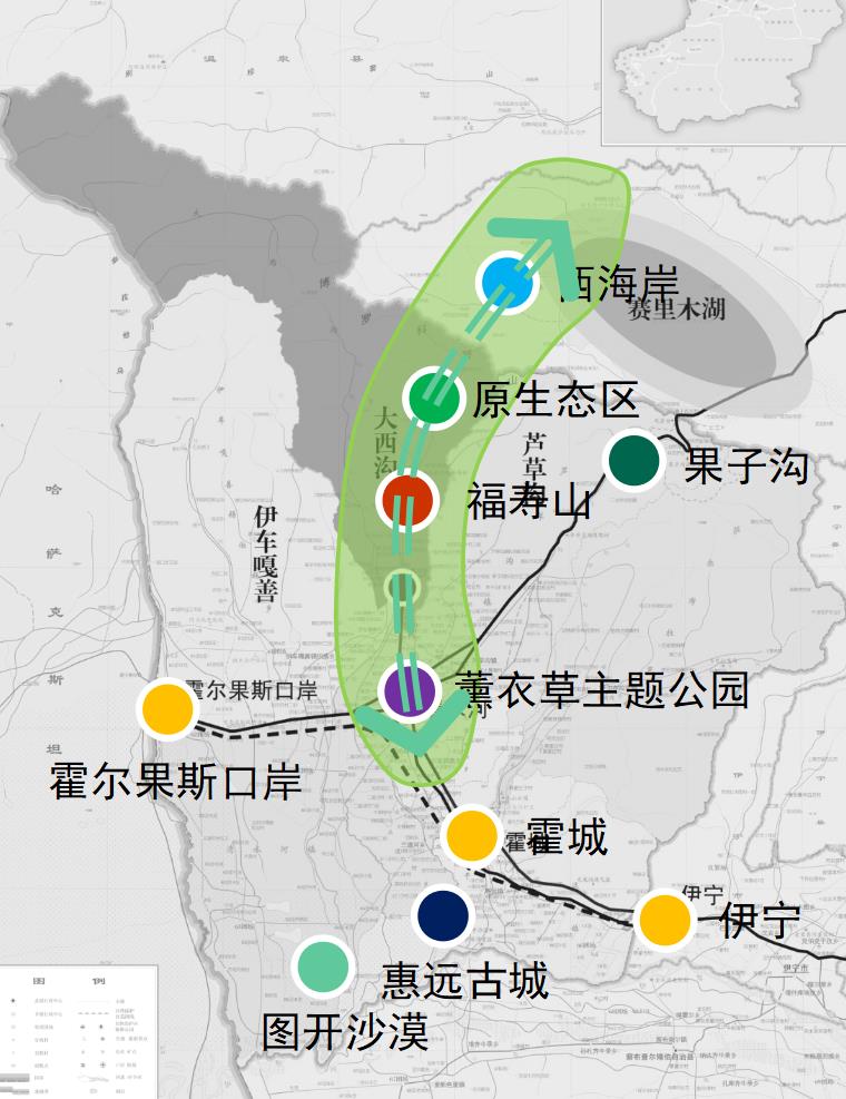 Overall planning and urban design of the core area of Fushou mountain tourist area in Daxigou Yili Xinjiang(图5)