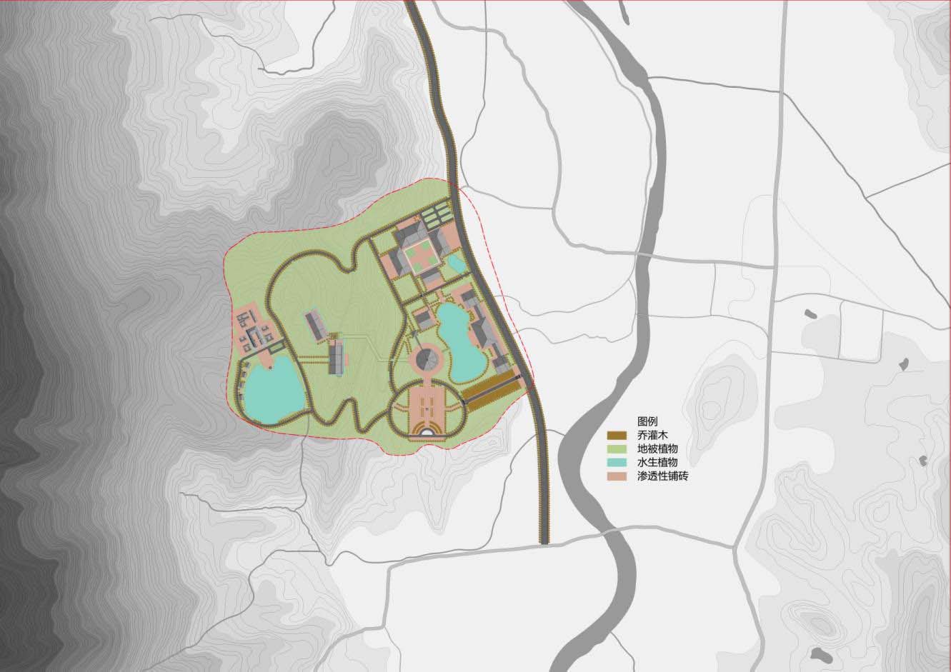 Overall planning and design of Jiuhua Mountain Tea fairy Valley(图18)